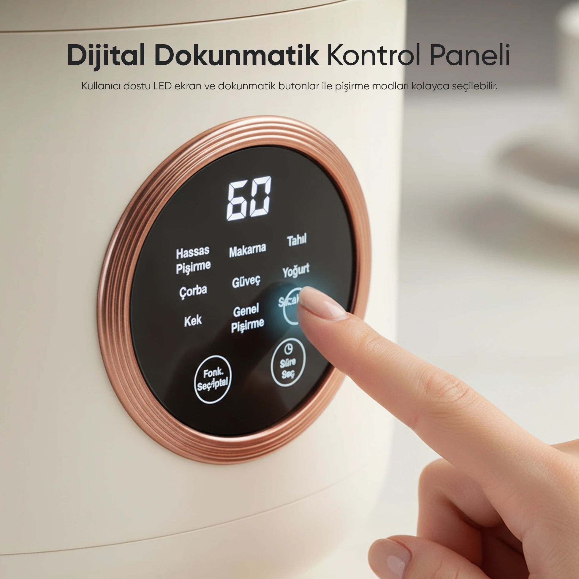 FR-BP01 Retrocook 1,2L 300W Buharlı Çok Fonksiyonlu Pişirici