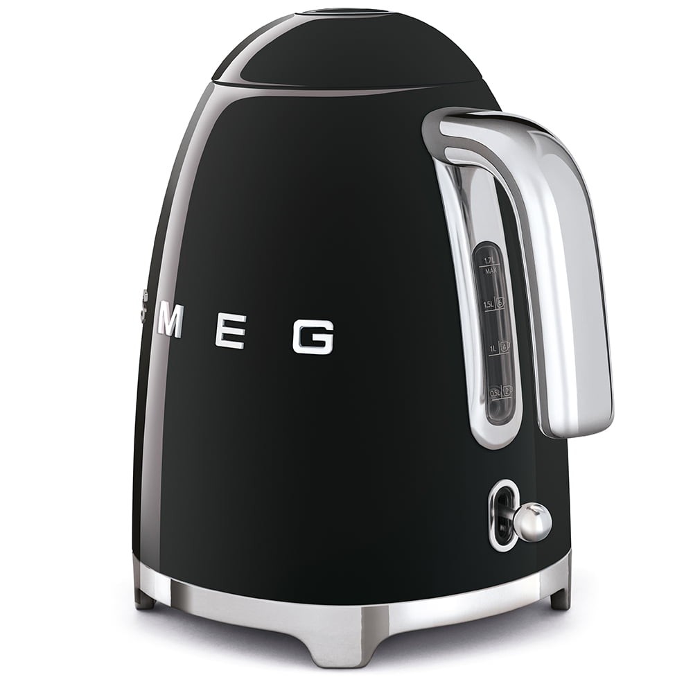 Smeg 50'S Style Retro Klf03bleu Siyah Kettle