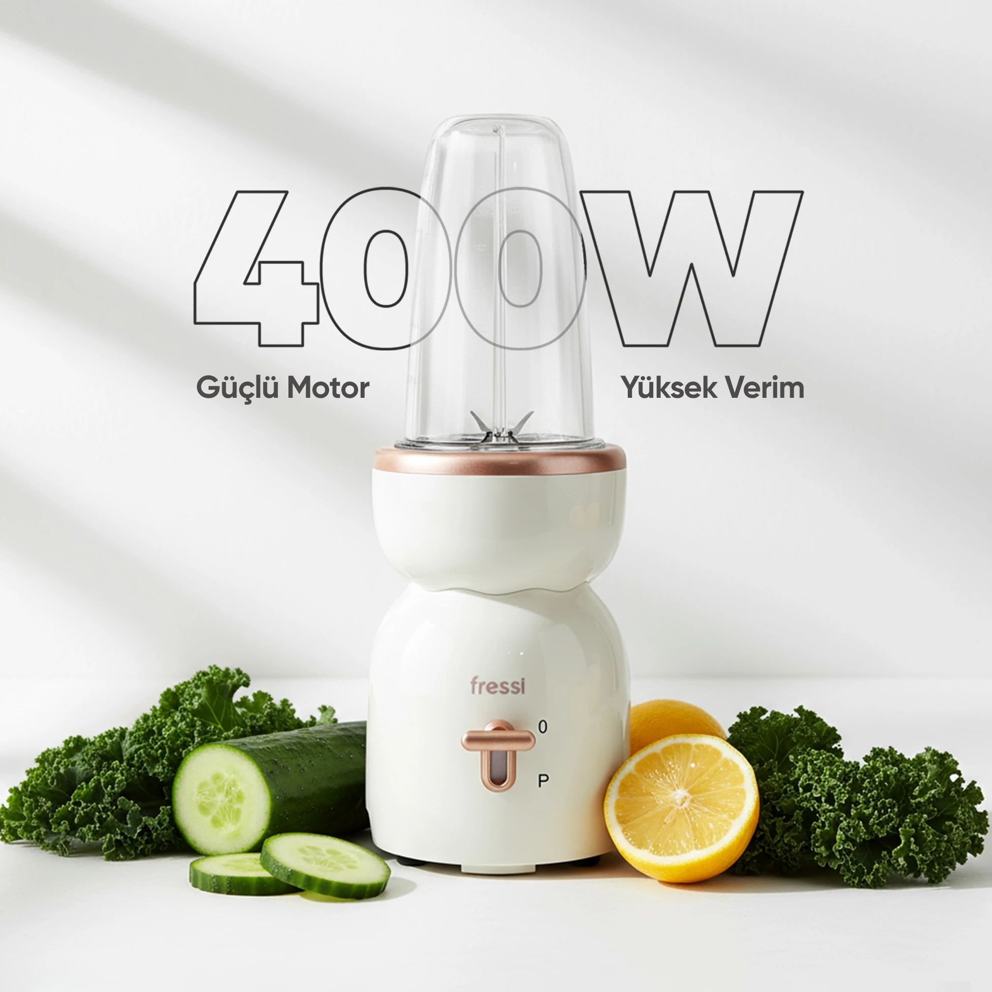 Öğütücülü Çift Şişeli Smoothie Blender Seti 400W FR-SBL21 İntenssio