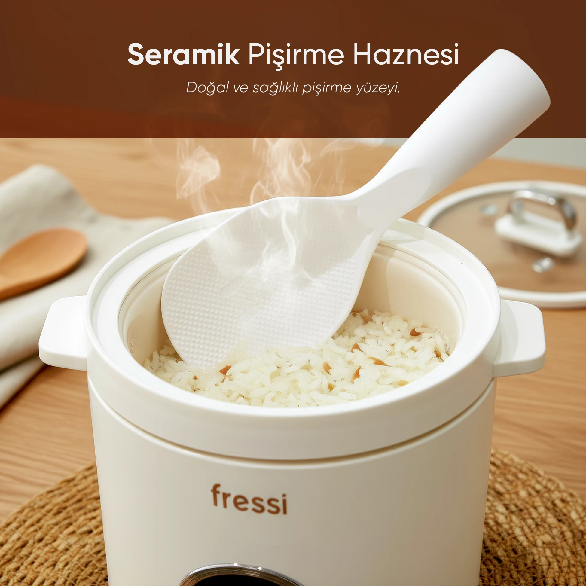 FR-BP01 Retrocook 1,2L 300W Buharlı Çok Fonksiyonlu Pişirici