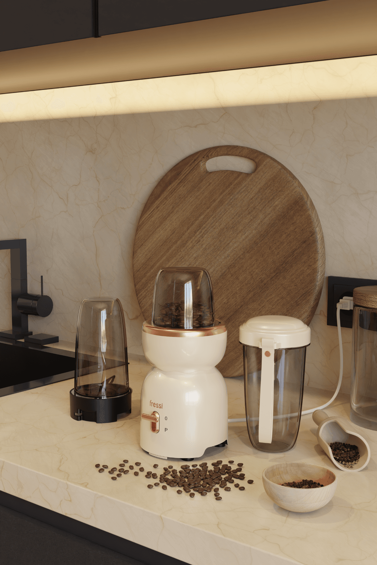 Öğütücülü Çift Şişeli Smoothie Blender Seti 400W FR-SBL21 İntenssio