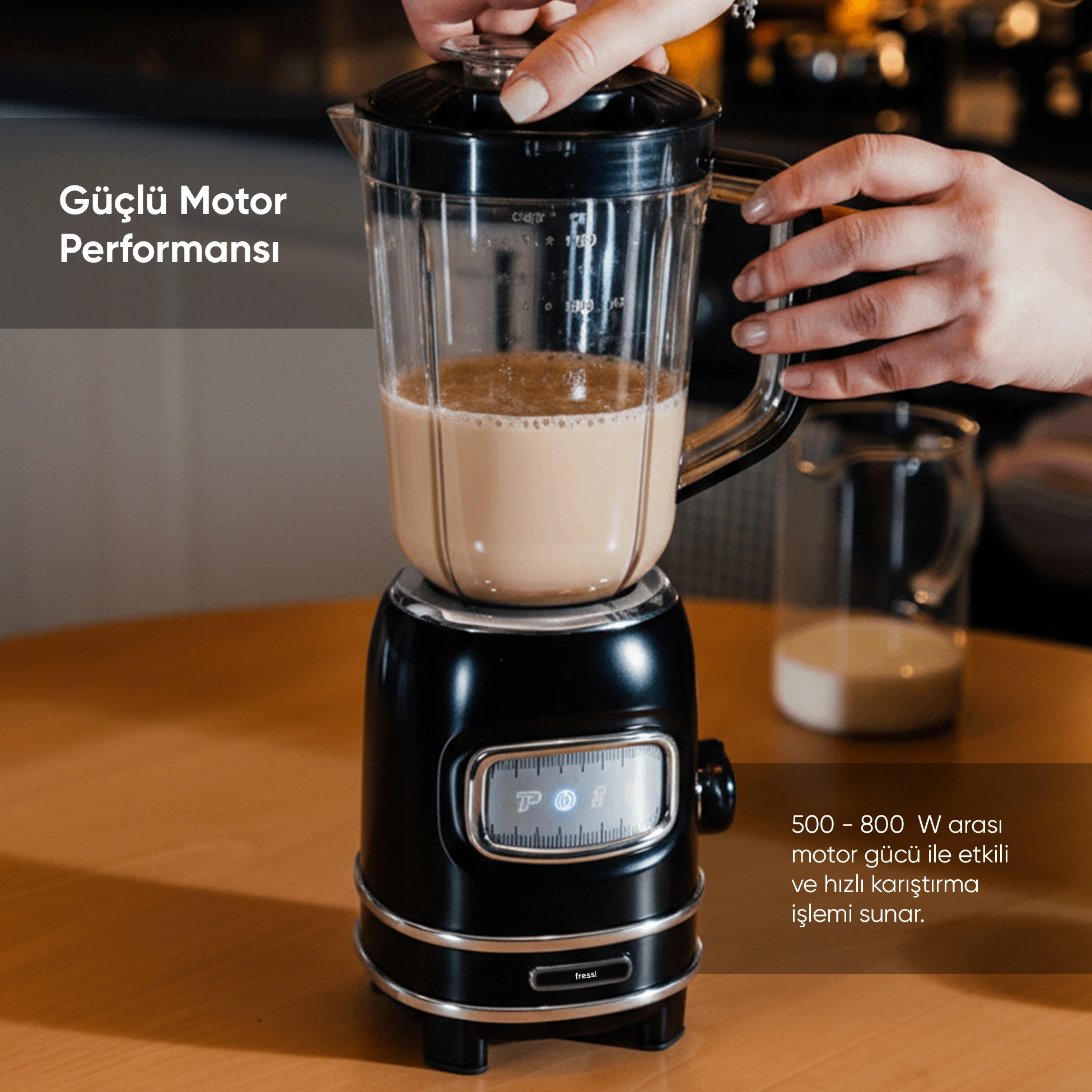 Kişisel Blender Seti Öğütücülü Smoothie Şişeli Blender 1,0 Litre Blendir Seti Fr-bl01 Retroblend