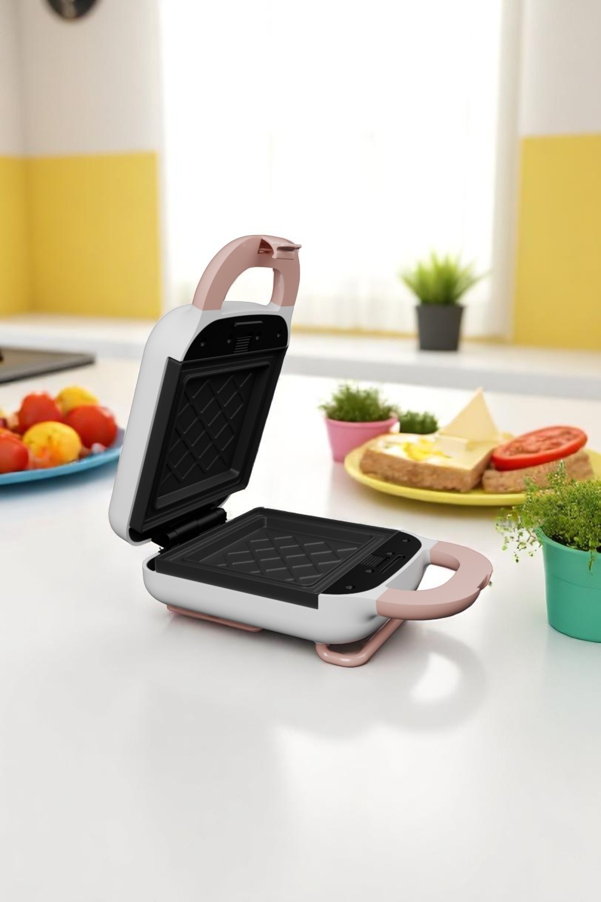 Çıkarılabilir Plakalı Tost ve Waffle Makinesi FR-TM33 PanFun