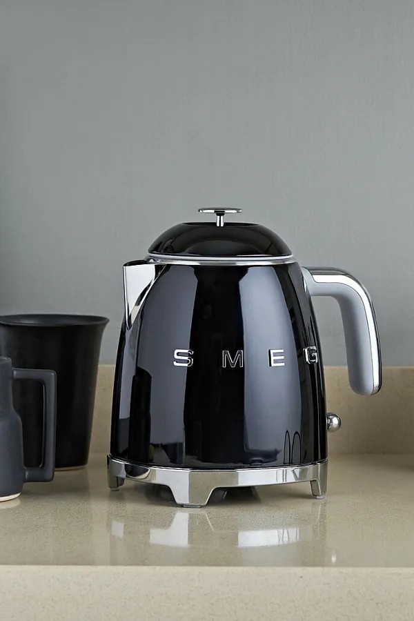 Smeg 50's Style Siyah Retro 0.8 Lt Klf05bleu Mini Kettle