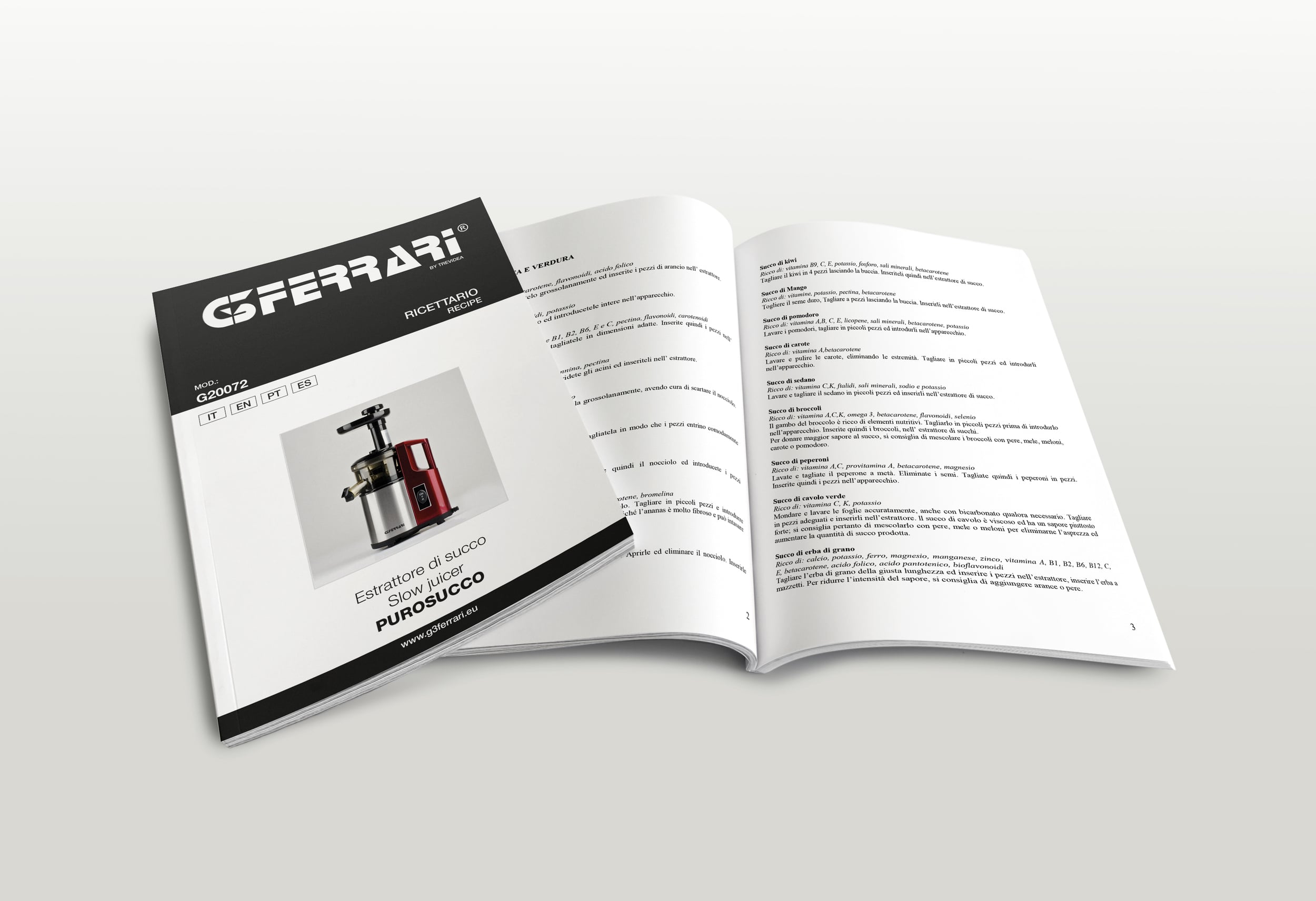 G3ferrari G20072 Slow Juicer Yavaş Sıkım Kırmızı Katı Meyve Sıkacağı