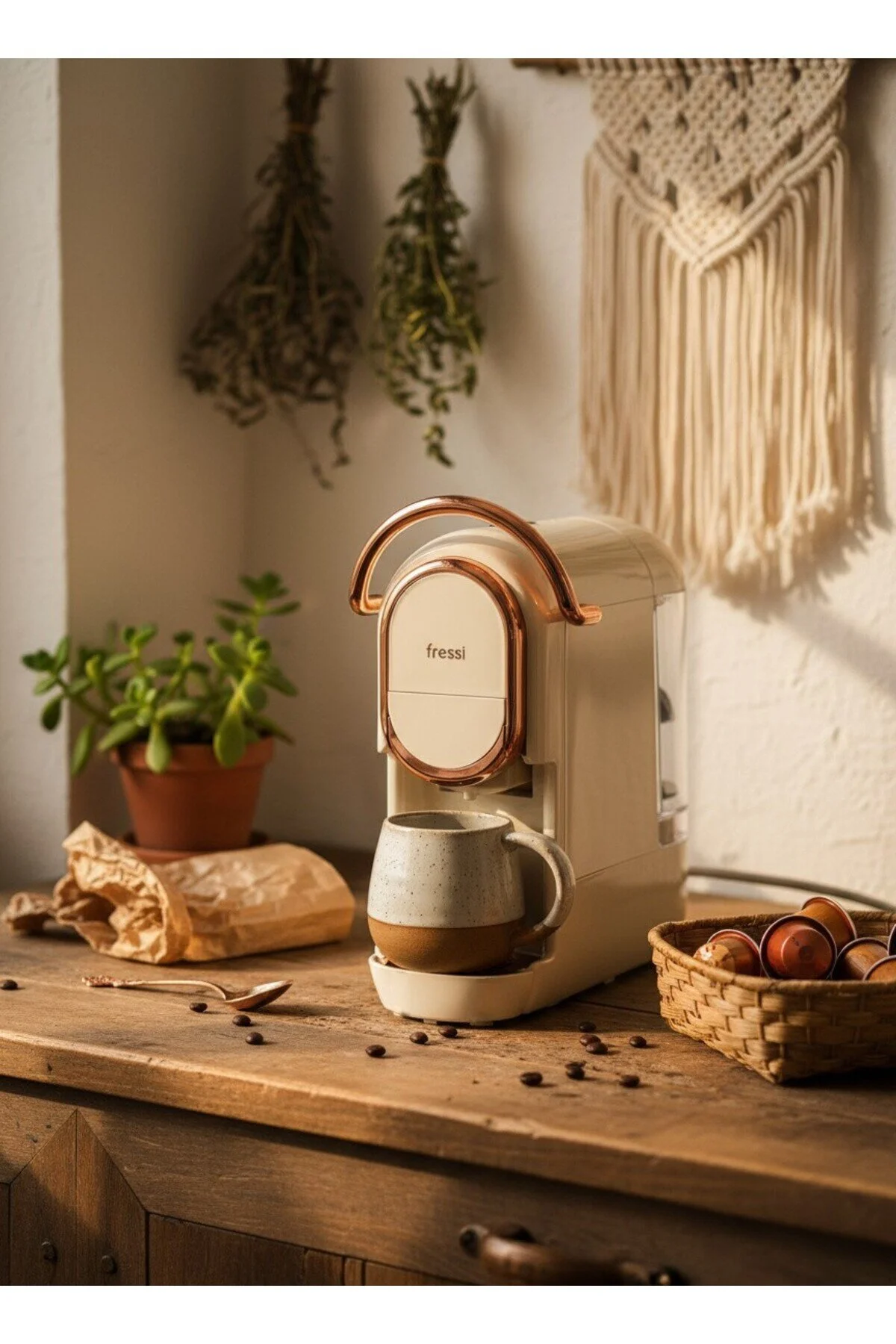 Espresso & Cappuccino Makinesi Kapsül Kahve Makinesi EM-542 Belezza