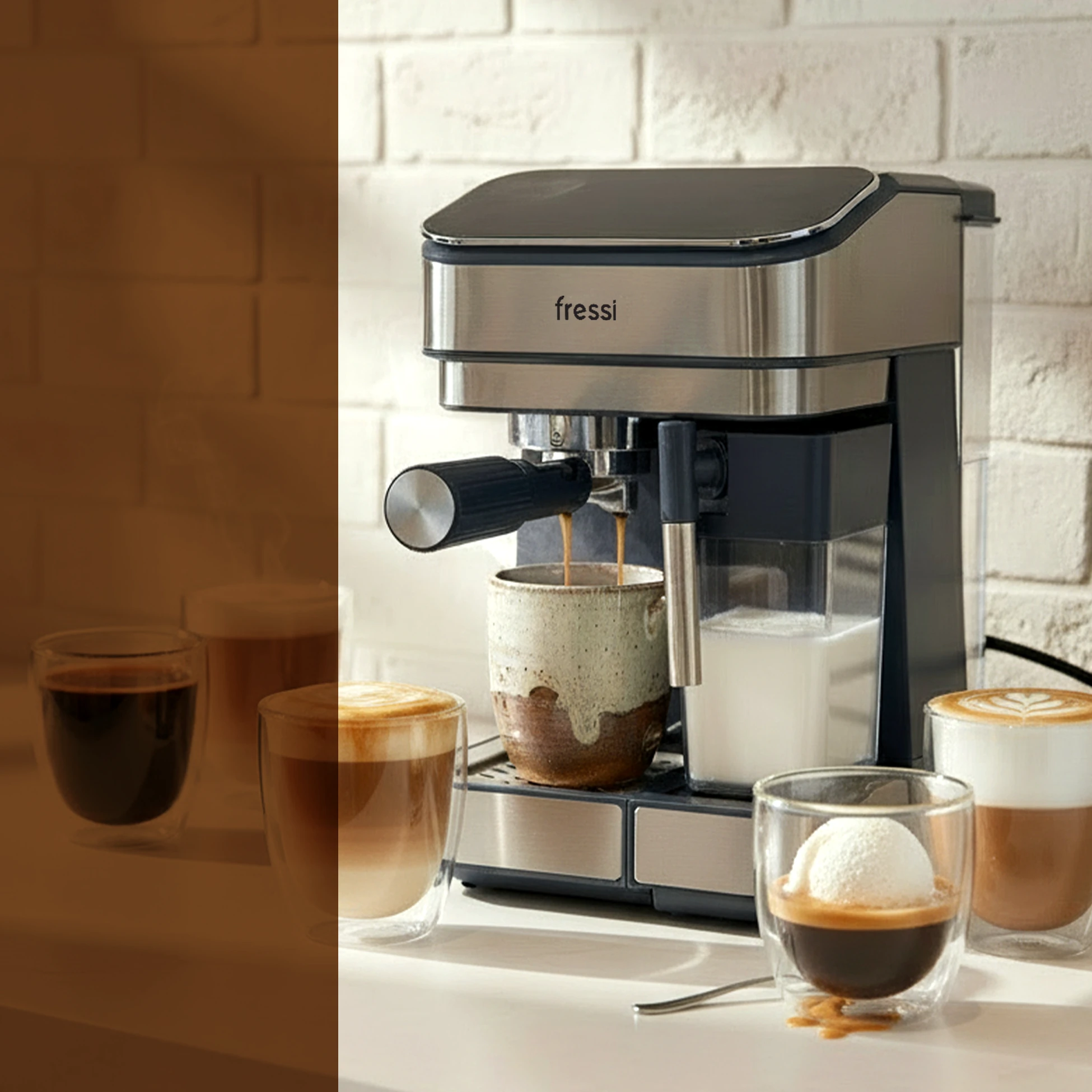 EM-02 Urban 1,5L 20Bar Tam Otomatik Kahve Lacivert Espresso Makinesi