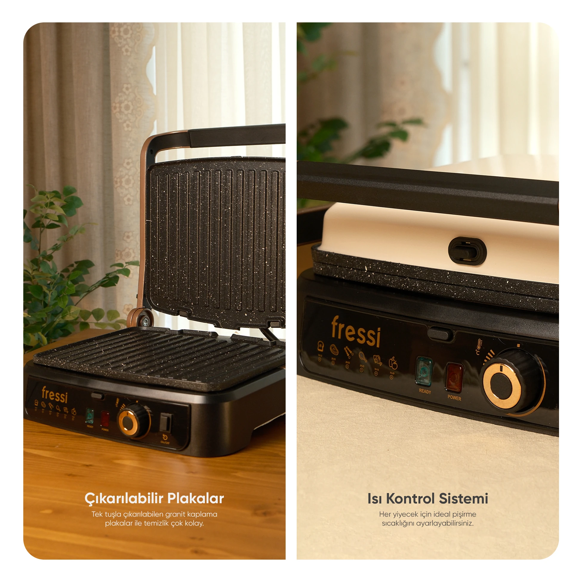 FR-TM01 Vintage Retro Izgara ve Tost Makinesi 6 Dilim Kapasiteli 2000W