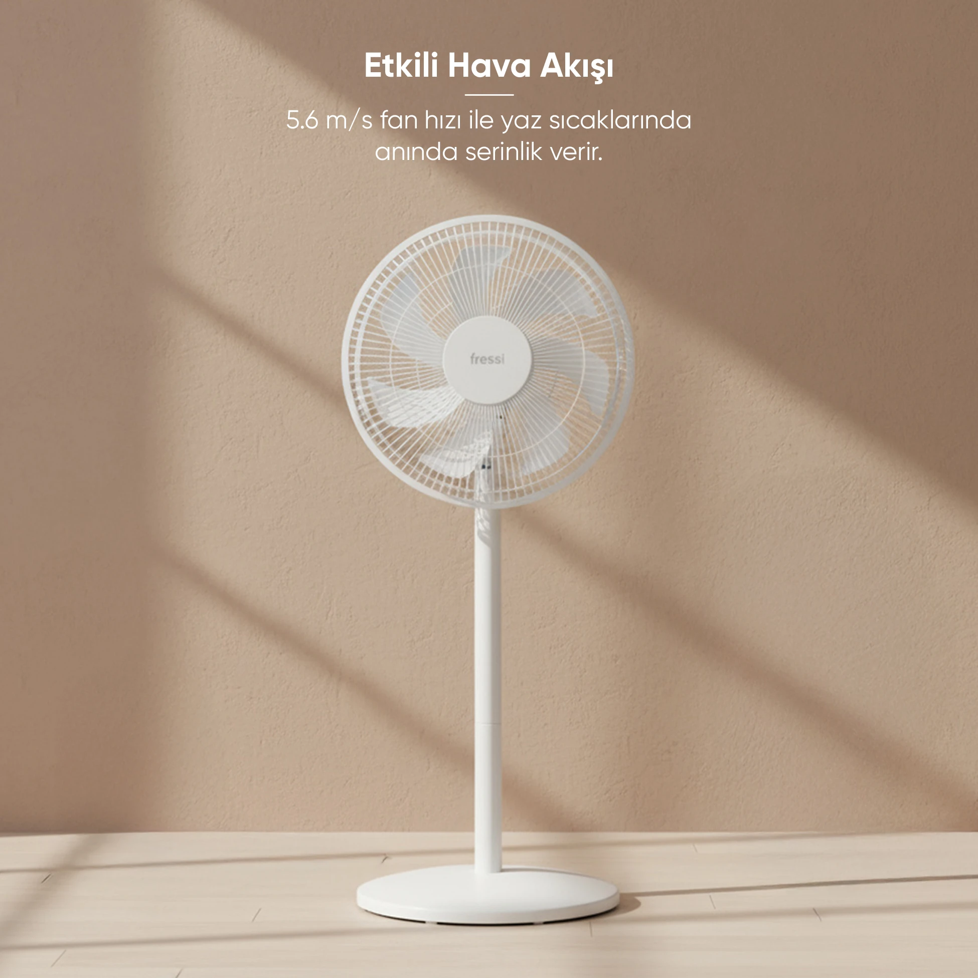 Fressi Ayaklı Vantilatör 3 Kademe Hız Ayarlı Kumandalı FR-F05R Silence Pro