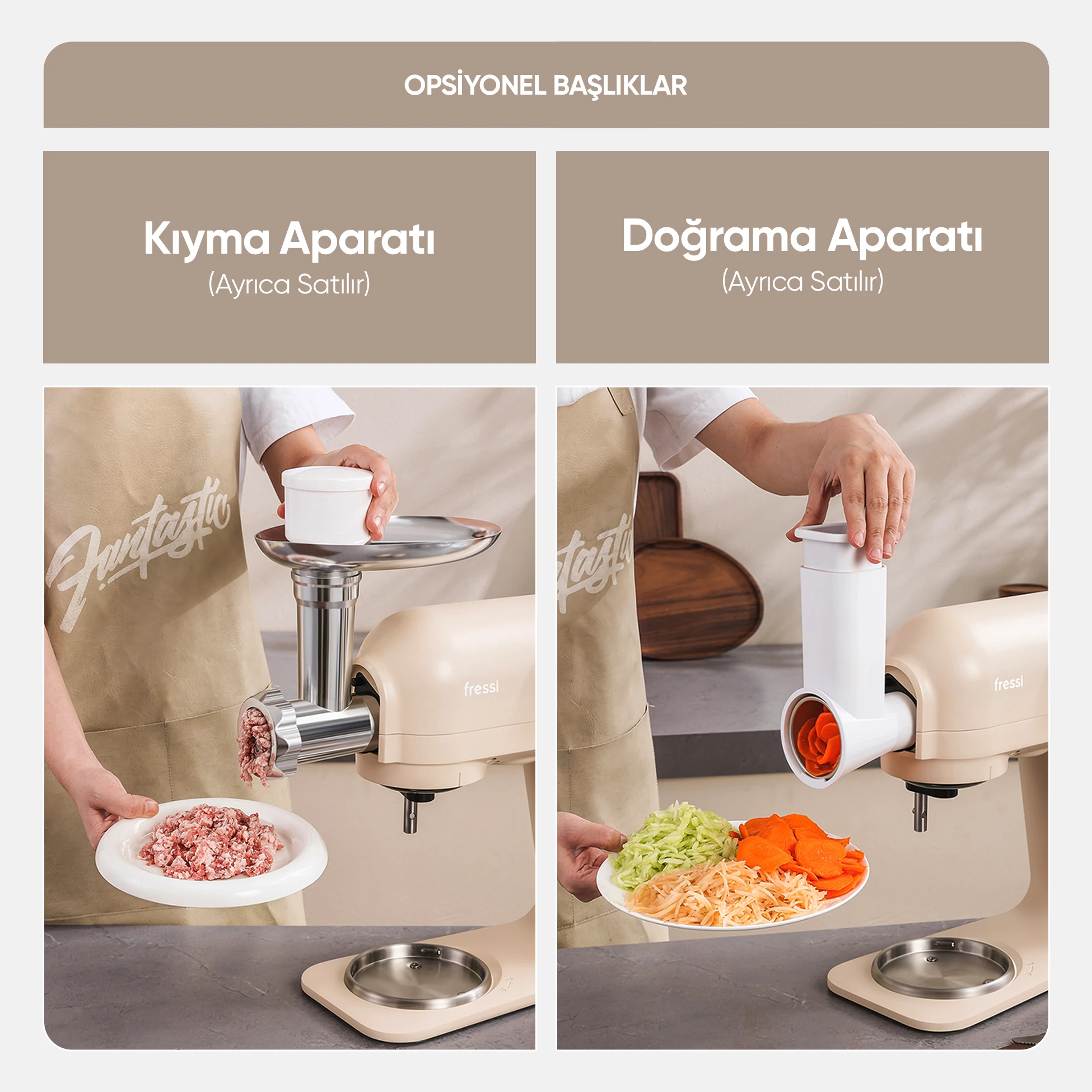 Tam Döküm Demir Hamur Yoğurma Makinesi Standlı Mikser Mutfak Şefi FR-SM2503 Allegro