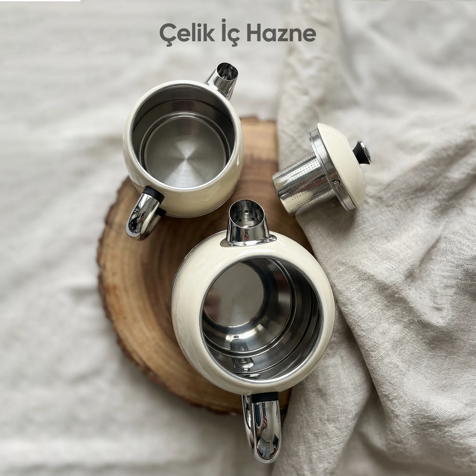 FR-CM26 Lavena Dijital Standlı Çay Makinesi 2 In 1 Çelik Su Isıtıcı