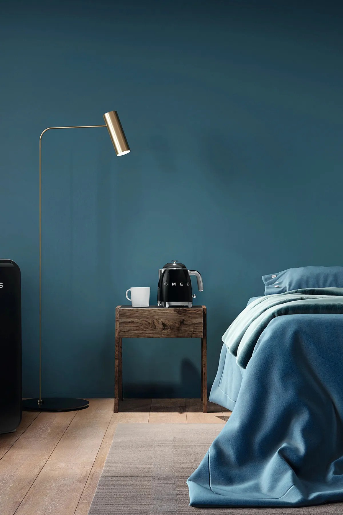 Smeg 50's Style Siyah Retro 0.8 Lt Klf05bleu Mini Kettle