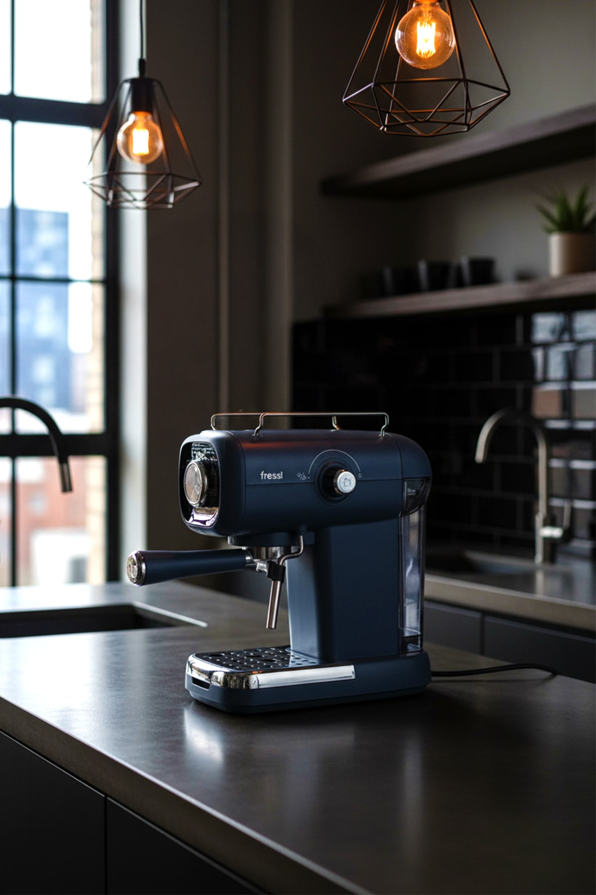 Espresso Latte Cappuccino Kahve Makinesi Süt Köpürtücülü 20bar Basınçlı FR-EM2214 Urban