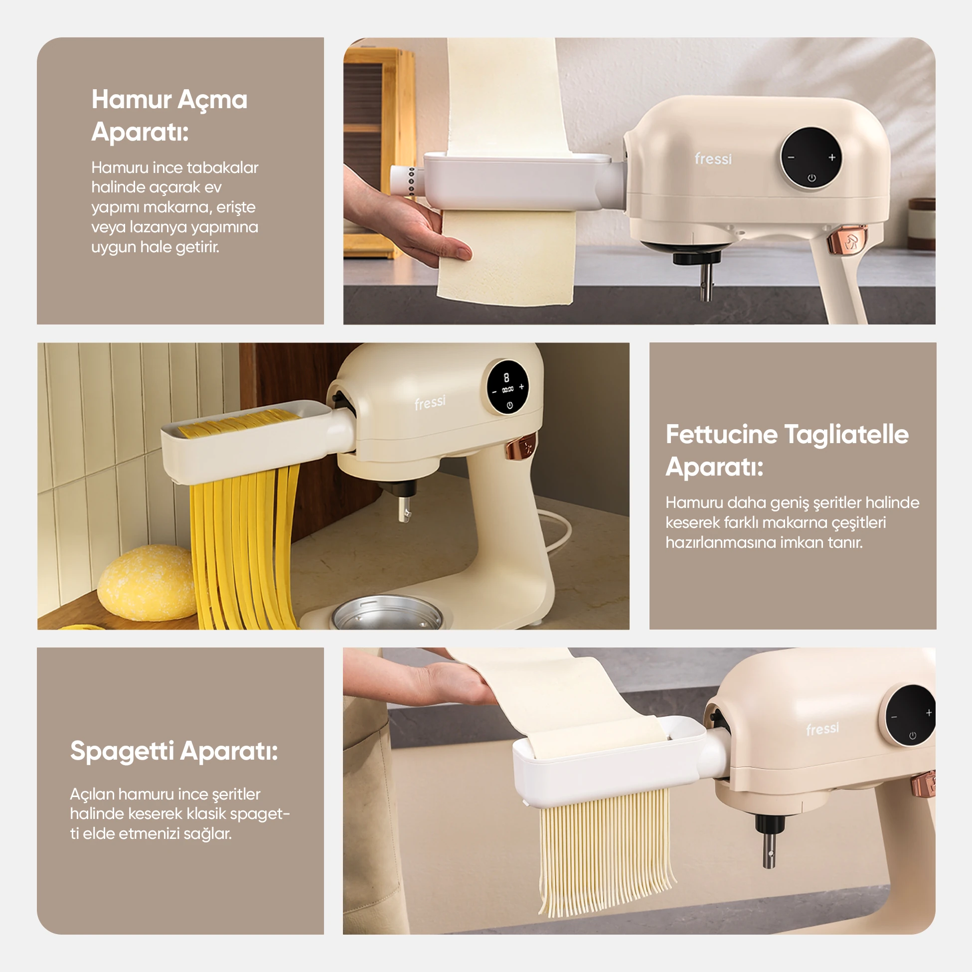 Tam Döküm Demir Hamur Yoğurma Makinesi Standlı Mikser Mutfak Şefi FR-SM2503 Allegro