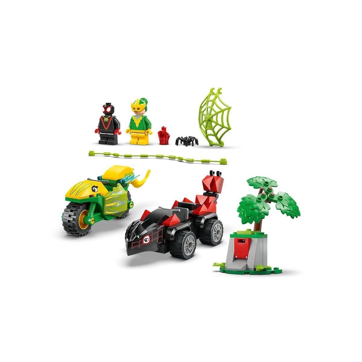 11198 Lego Marvel Spidey - Spin Ve Electro Dinozor Aracı Takibi 124 Parça +4 Yaş