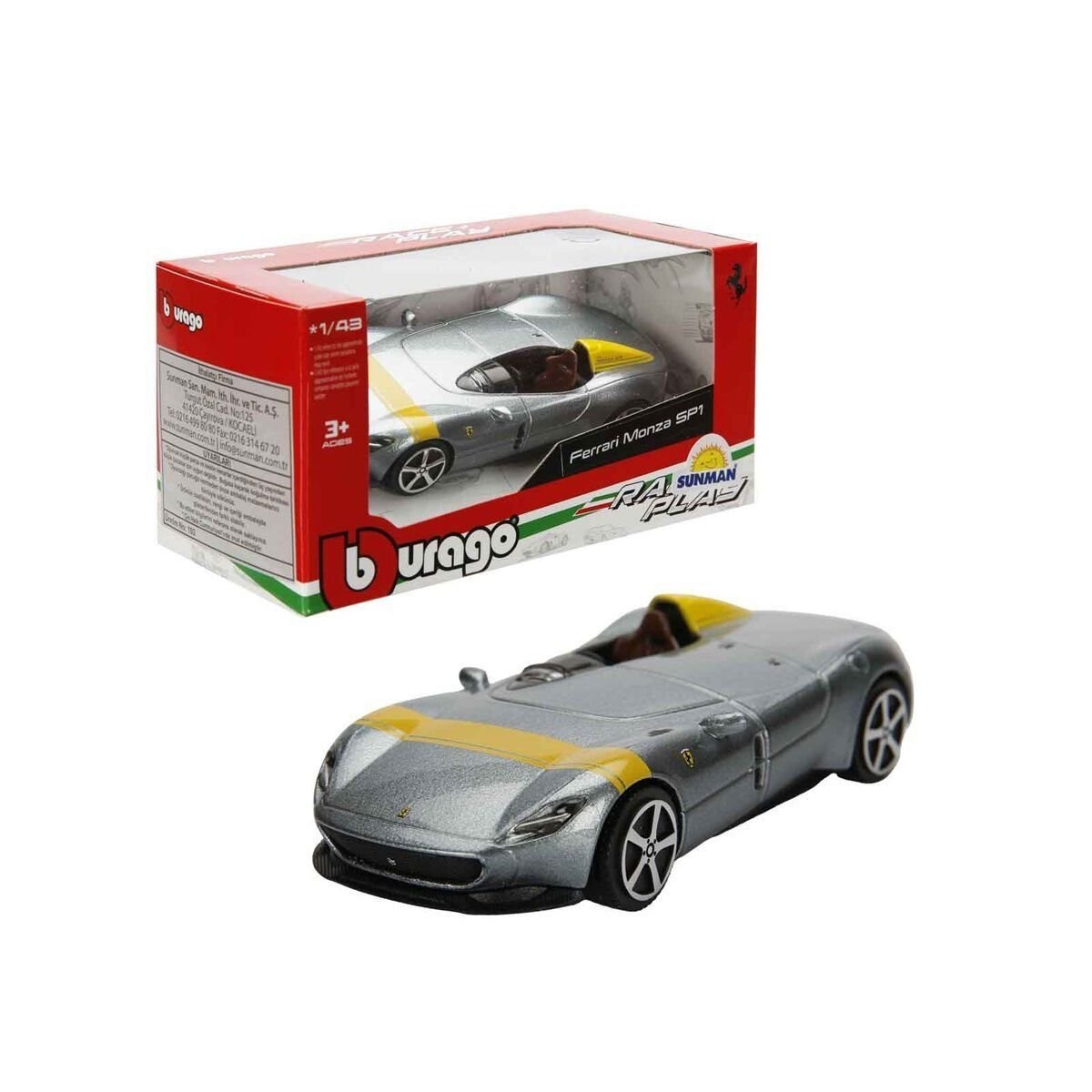 36000 Burago Race Play 1:43 Model Arabalar -sunman