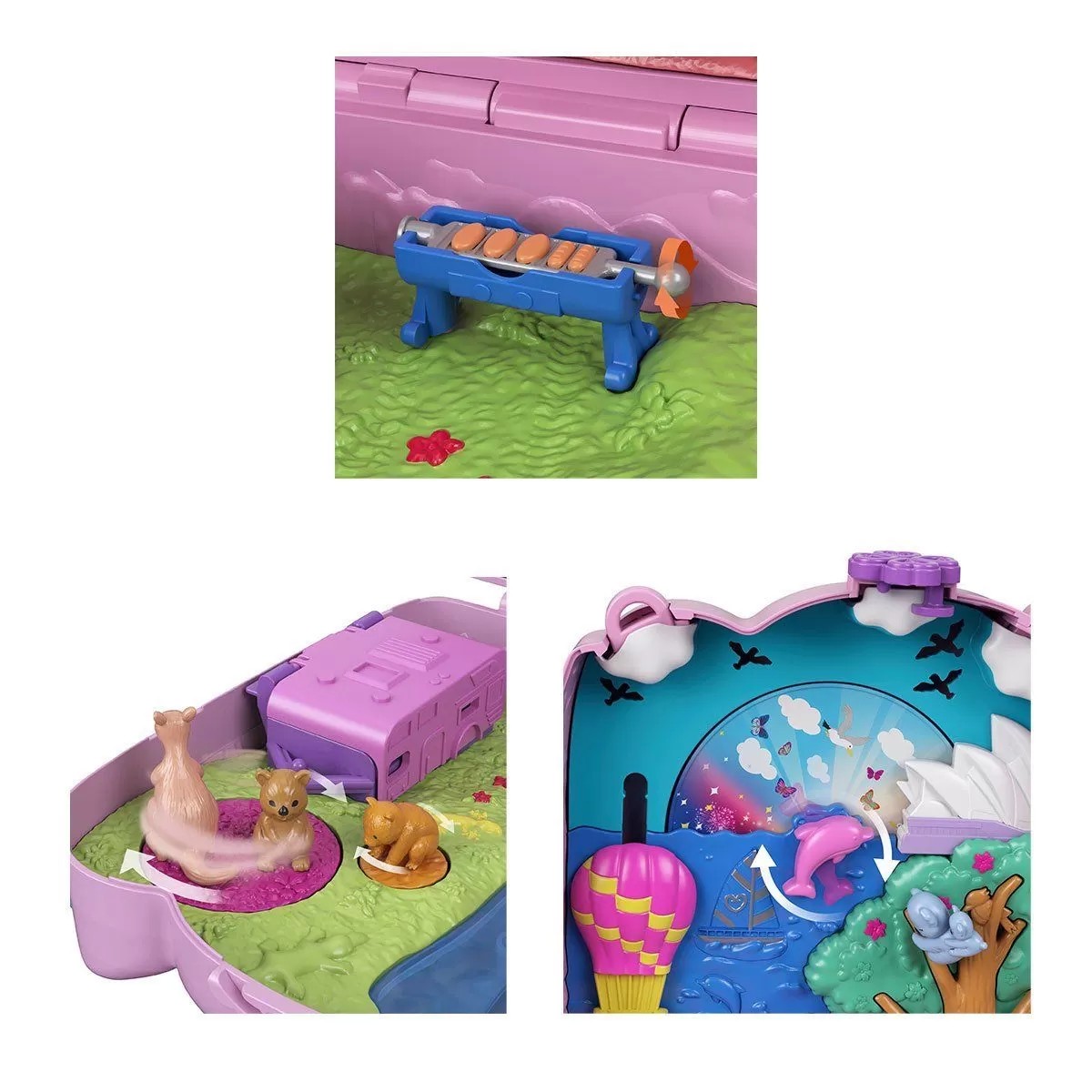 Gkj63 Polly Pocket Çanta Olabilen Micro Oyun Setleri / +4 Yaş