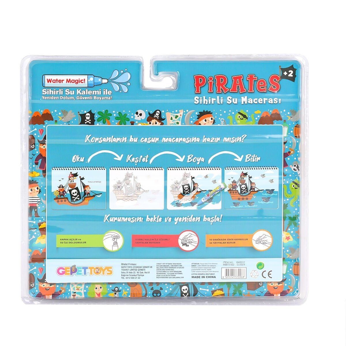 Bk012 Sihirli Boyama Kitabı -gepettoys