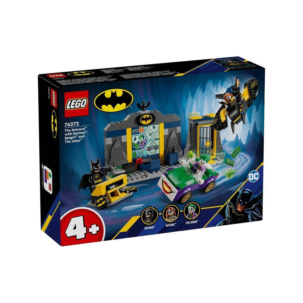 76272 Lego Marvel Batman Batgirl Ve Joker İle Batcave 184 Parça +4 Yaş