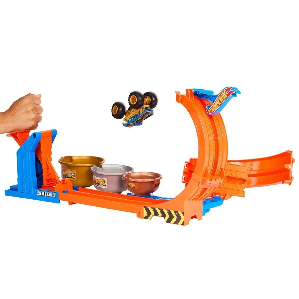 Jbx64 Hot Wheels Monster Trucks Döngü Ve Takla Bigfoot Oyun Parkuru
