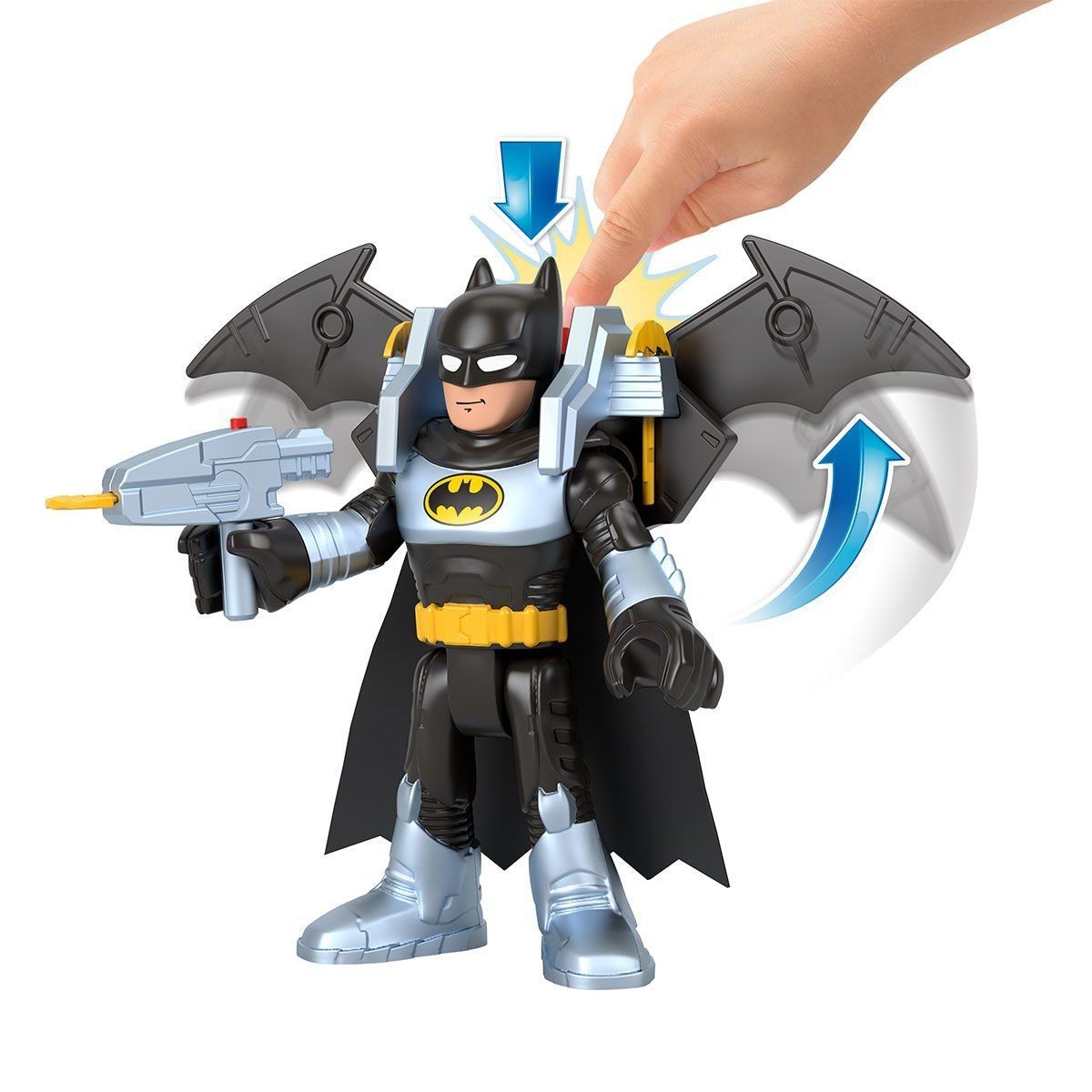 Hvy12 Imaginext Dc Super Friends Batglider Ve Batman