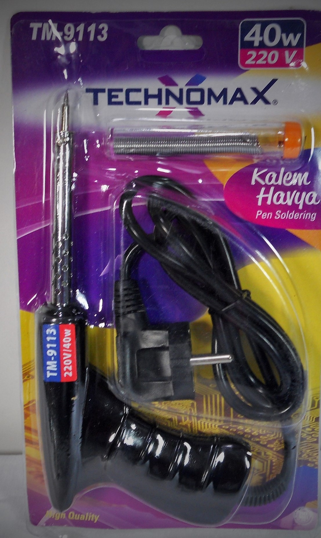 Tabanca  Lehim Havya Seti 40w / 220v - Technomax Tm9113