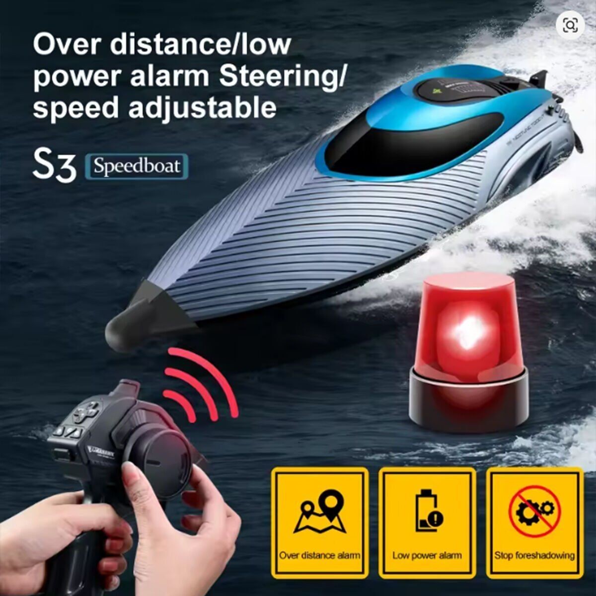 4d-s3 Kumandalı 40 Km/h Yarış Botu