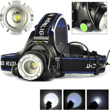 Led Kafa Feneri 2000lm Xm-l T6 2000 Lumens 3 Modlu