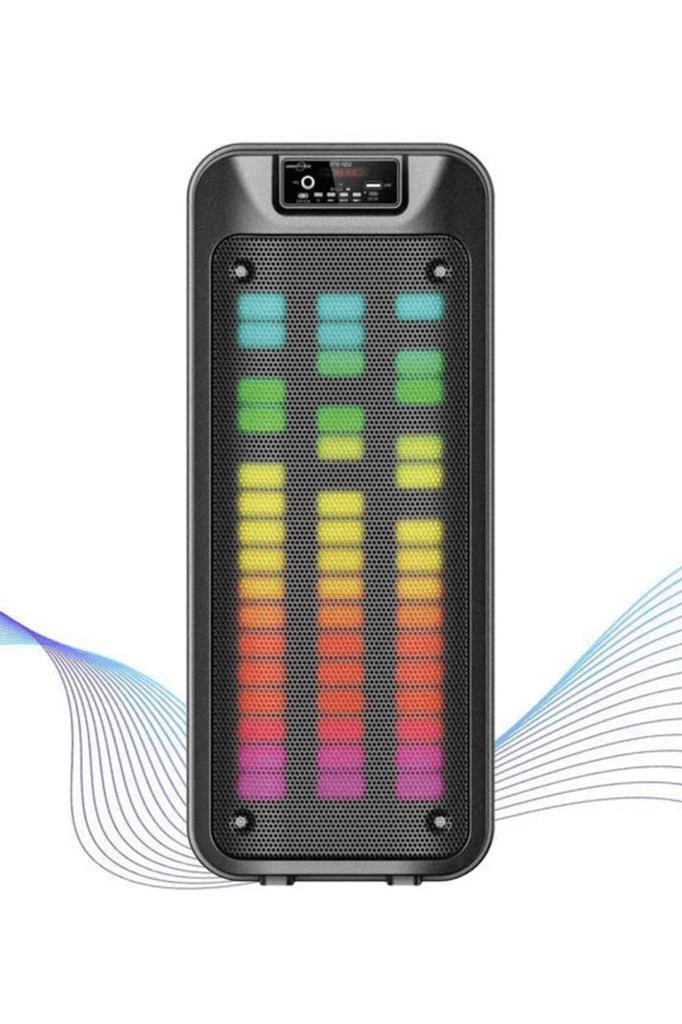 Gts-1852 Taşınabilir Rgb Ledli Bluetooth Hoparlör Usb-tf Siyah