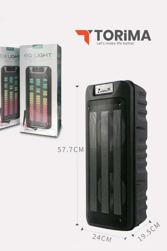 Gts-1852 Taşınabilir Rgb Ledli Bluetooth Hoparlör Usb-tf Siyah