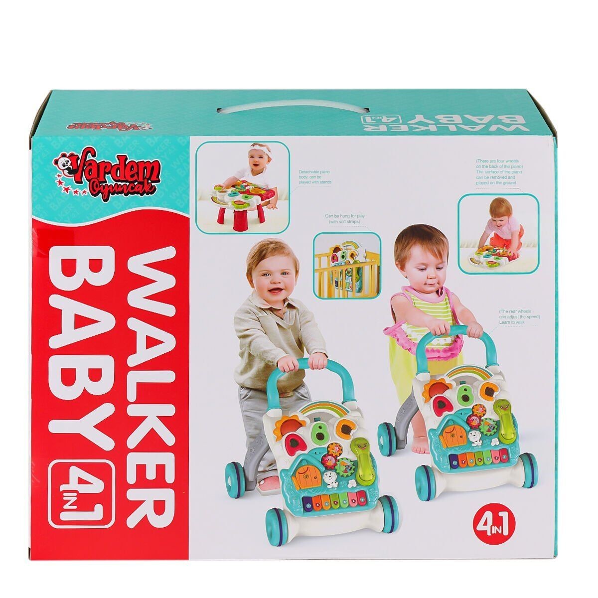 Bıb-6017 Pianolu Yürüme Arkadaşı 4ın1