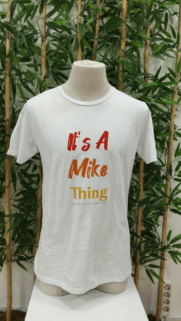 Erkek It Is A Mike Thing Baskılı Erkek T-shirt