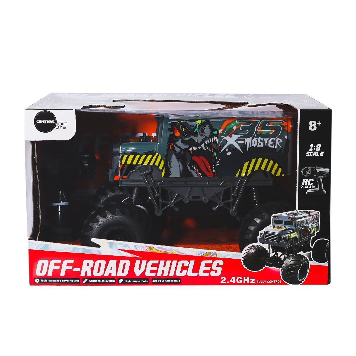 Uj99-t203 Kumandalı Off-road 1:8 Araba -gepettoys