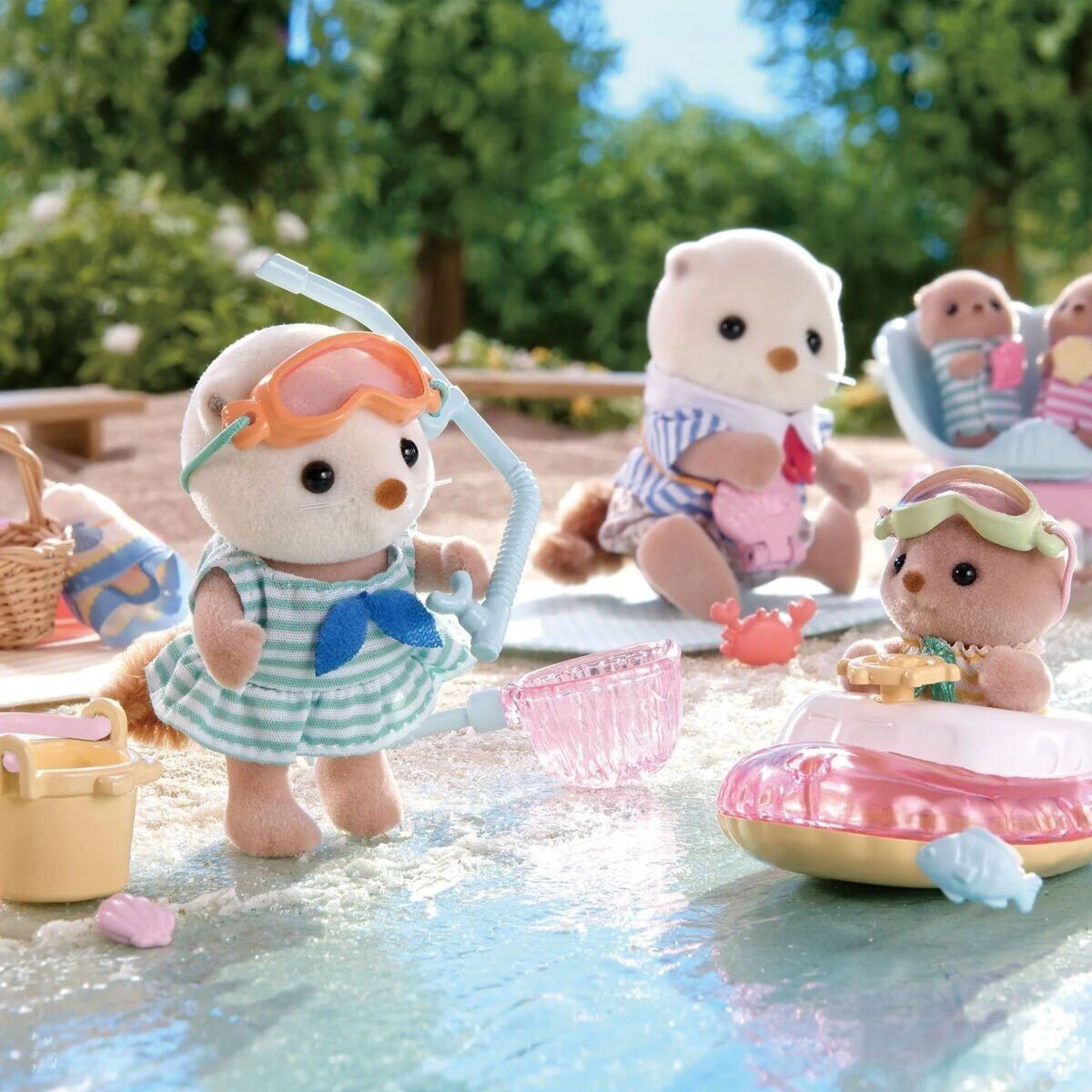 5804 Sylvanian Families Su Samuru Kız Kardeşler Ve Şnorkel Seti +3 Yaş