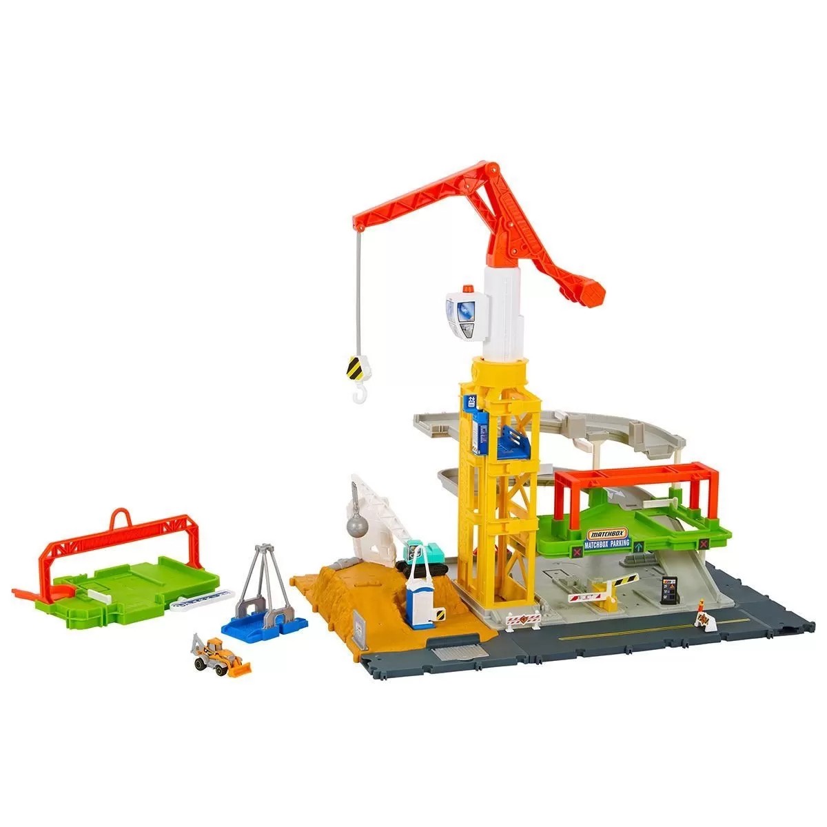 Hpd63 Matchbox Aksiyon Sürücüleri Muhteşem İnşaat Alanı Oyun Seti