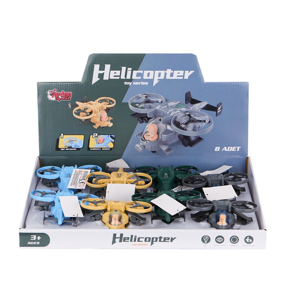 Mxt-3616 Sürtmeli Askeri Helikopter -vardem Oyuncak