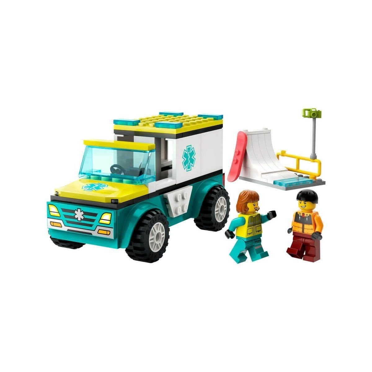 60403 Lego® City Acil Durum Ambulansı Ve Snowboardcu 79 Parça +4 Yaş