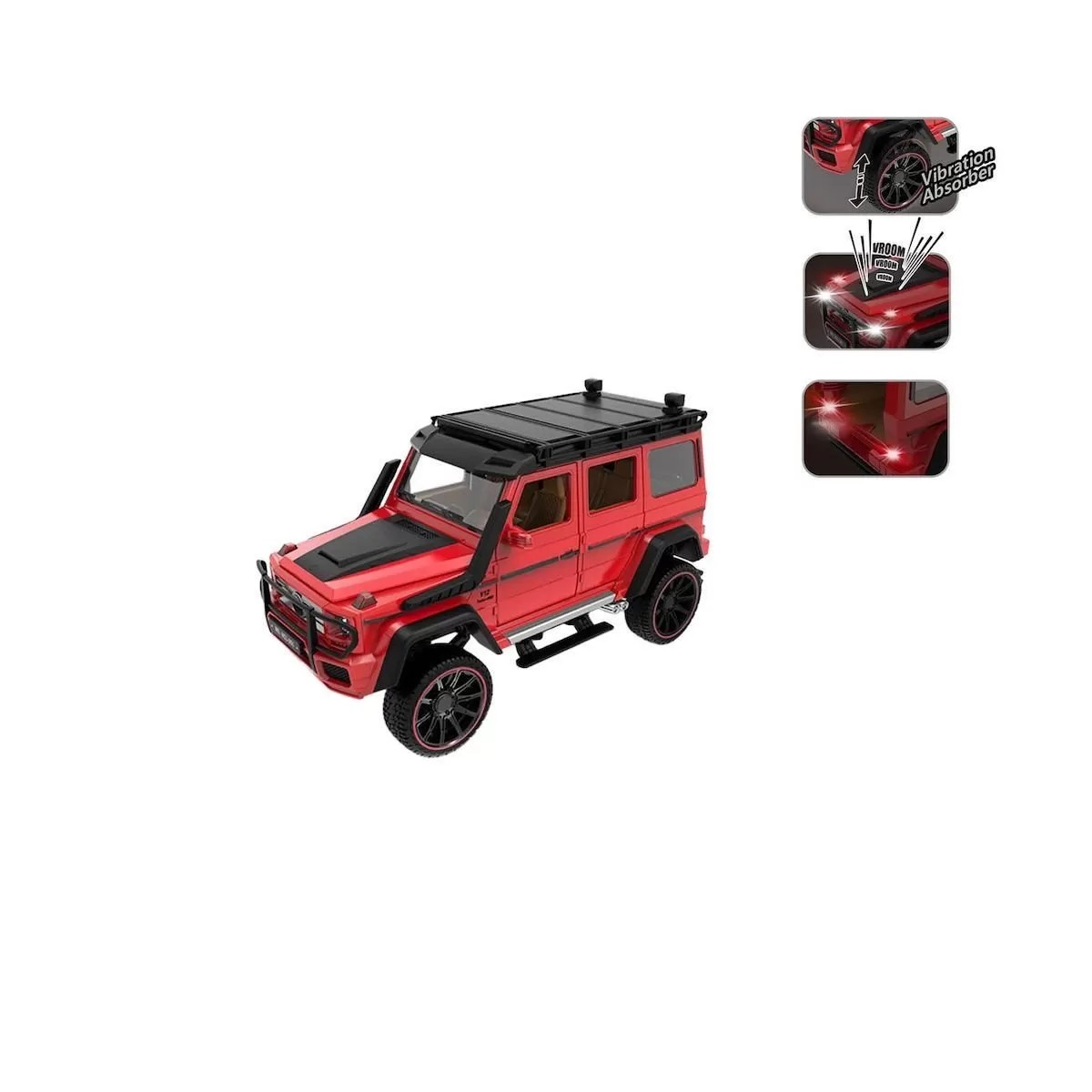 Hcl-901 Çek Bırak 1:22 Sesli Ve Işıklı Metal Jeep -vardem