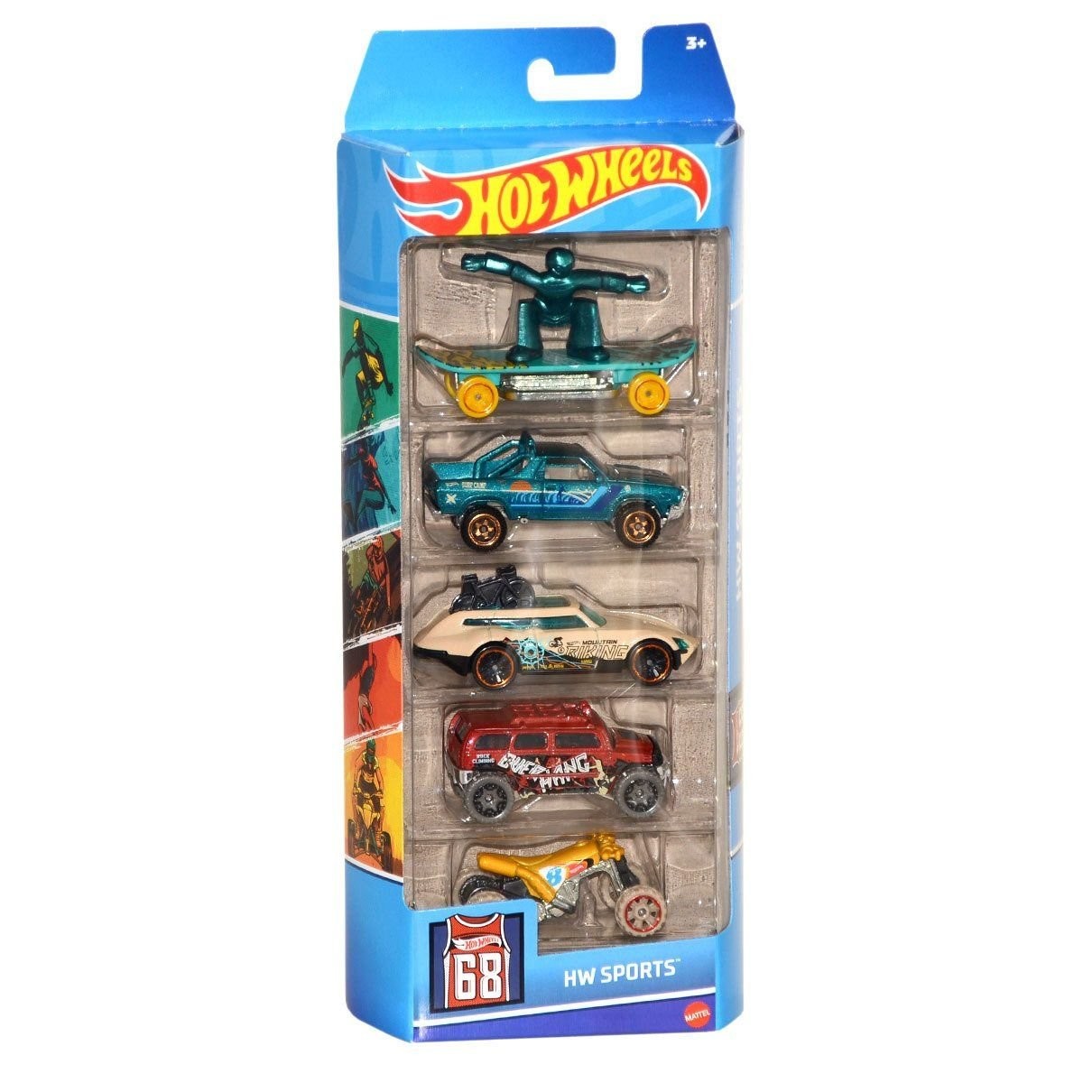1806 Hot Wheels 5'li Araba Seti / +3 Yaş