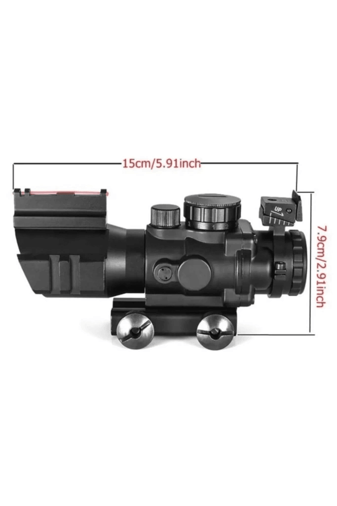 Spıke 4x32 Kırmızı Işıklı Tüfek Dürbünü 4x32
