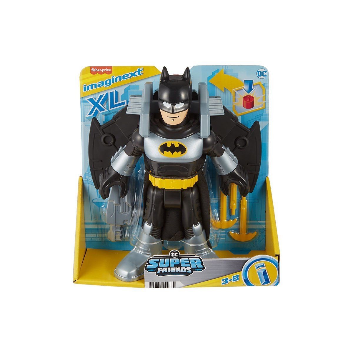 Hvy12 Imaginext Dc Super Friends Batglider Ve Batman