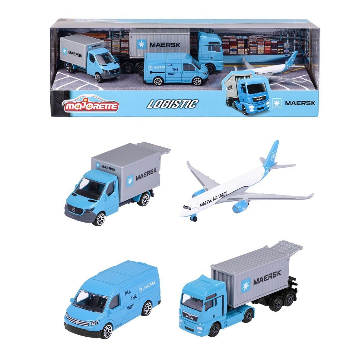 212057290 Majorette Maersk Lojistik Arabaları 4 Parça -simba