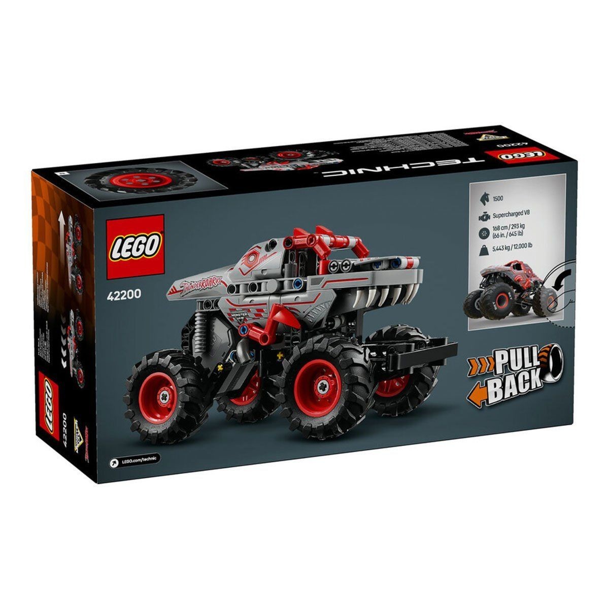42200 Lego Technic Monster Jam Thunderroarus Çek-bırak 232 Parça +7 Yaş