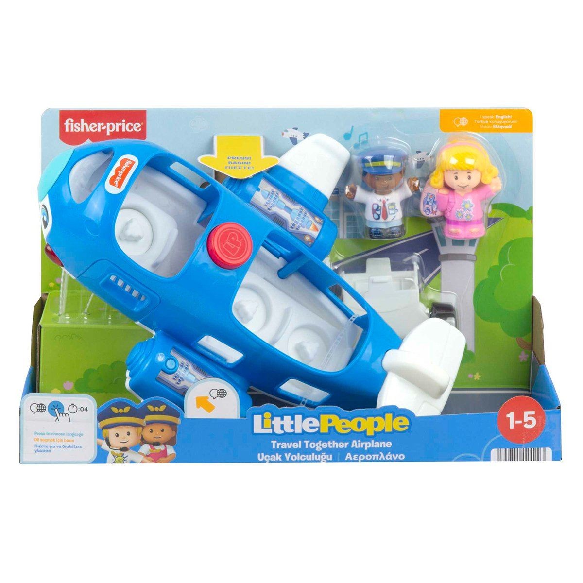 Hdj23 Fisher-price® Little People Uçak Yolculuğu, 1-5 Yaş