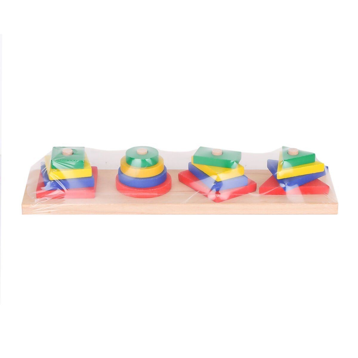 Kr006 Woodoy Renkli Geometrik Şekiller -karsan  Oyuncak