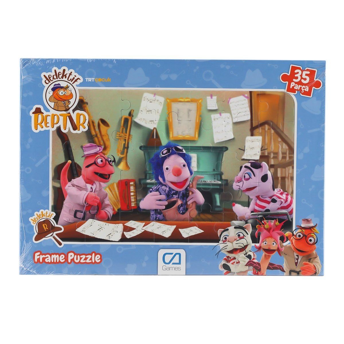 5208 Dedektif Reptır Frame Puzzle 35 Parça -ca Games