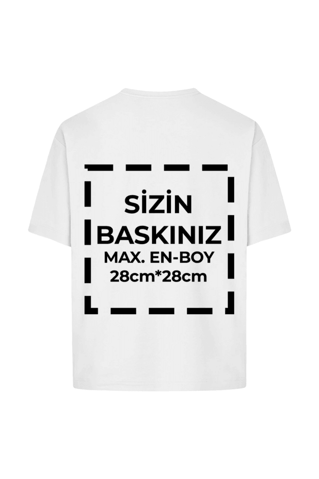 Tişört Tasarla 24/1 Kumaş - Beyaz