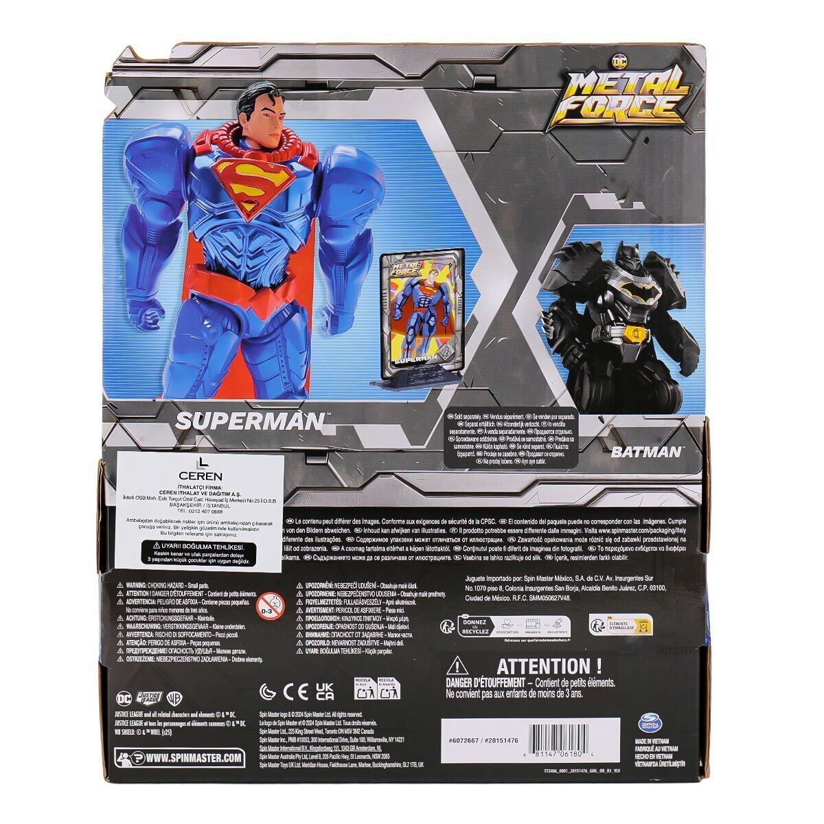 Spm-6072667 12 Xl Metal Force Heroes Superman