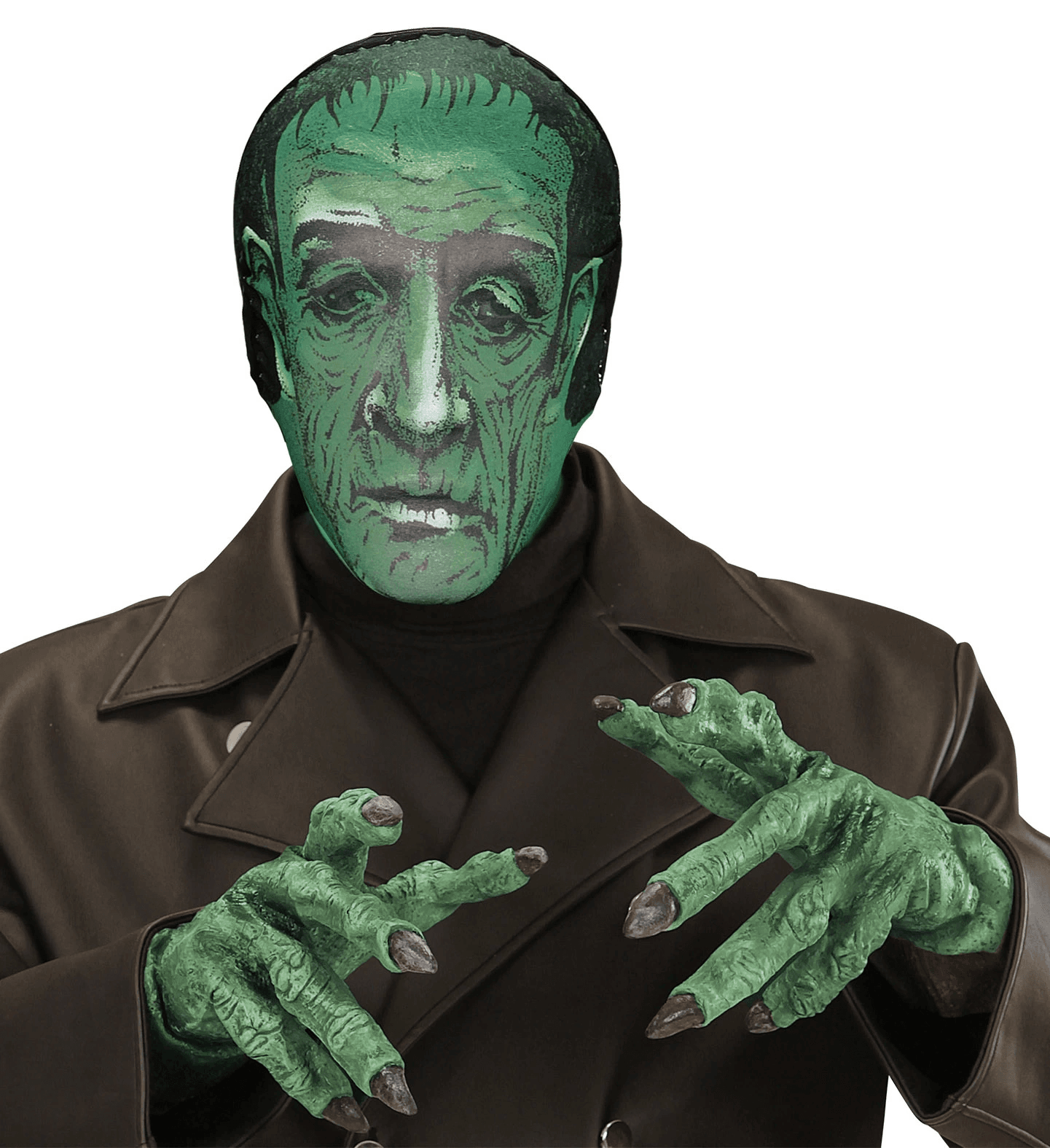 Kafaya Tam Geçmeli Bez Frankenstein Maskesi - Streç Korku Maskesi - 3d Baskılı Maske Model 5