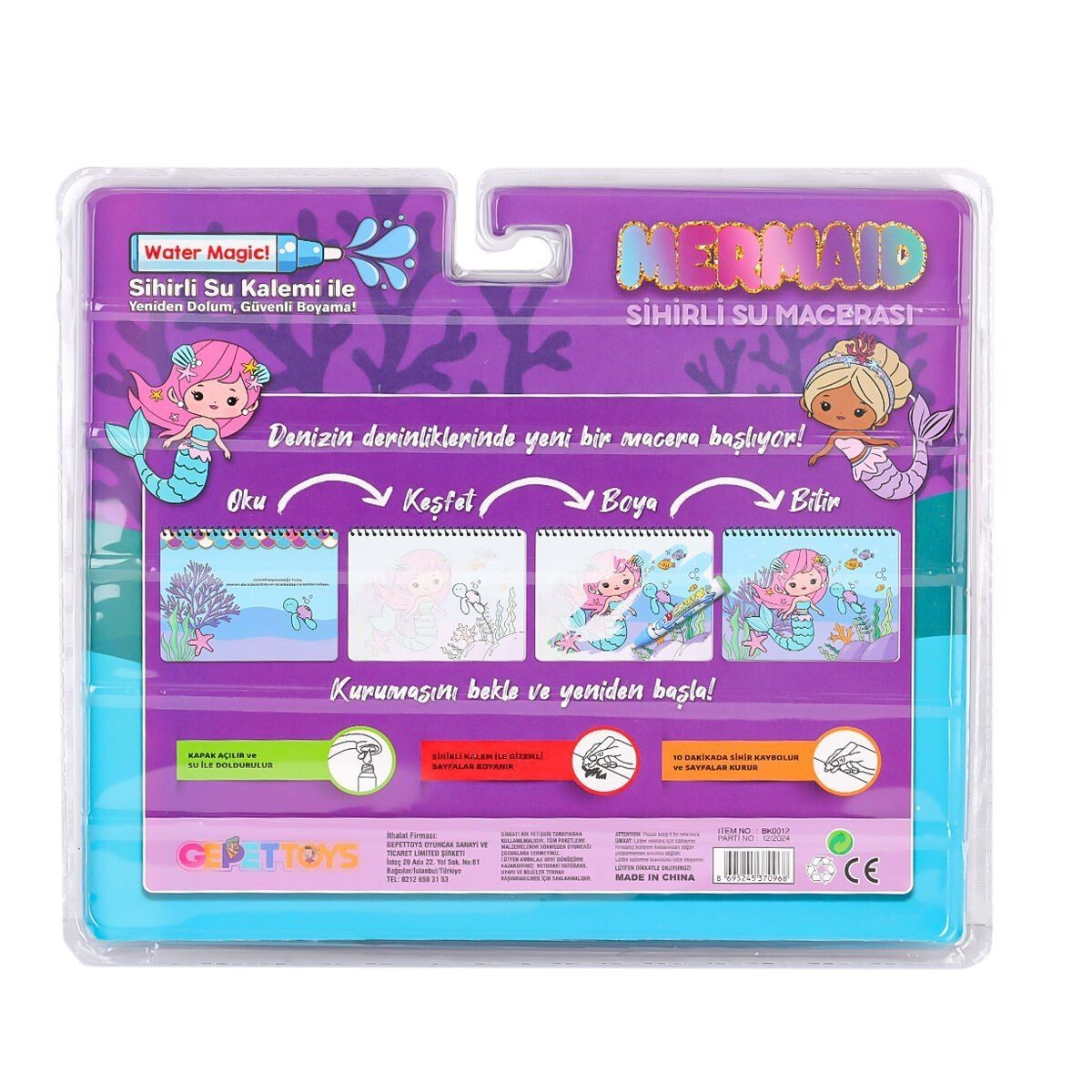 Bk012 Sihirli Boyama Kitabı -gepettoys